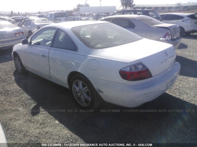 19UYA42693A009322 - 2003 ACURA 3.2CL TYPE-S WHITE photo 3