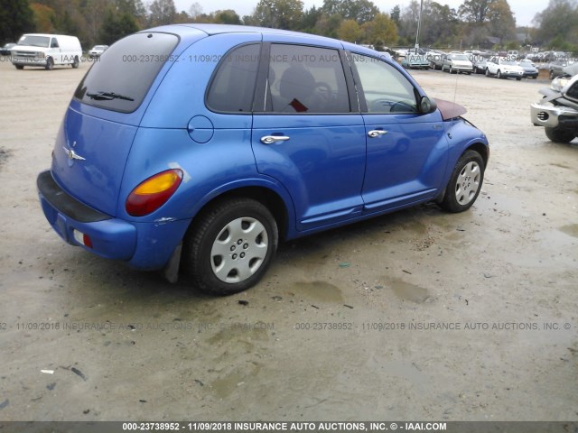 3C4FY58B65T635787 - 2005 CHRYSLER PT CRUISER TOURING BLUE photo 4