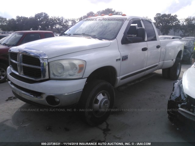 3D7MX48D27G704403 - 2007 DODGE RAM 3500 ST/SLT WHITE photo 2