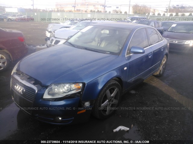 WAUDG68EX5A444761 - 2005 AUDI A4 3.2 QUATTRO BLUE photo 2