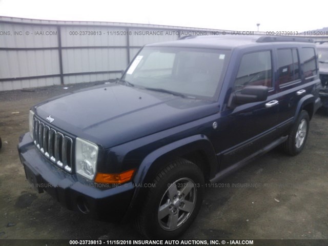 1J8HG48N06C212113 - 2006 JEEP COMMANDER BLUE photo 2