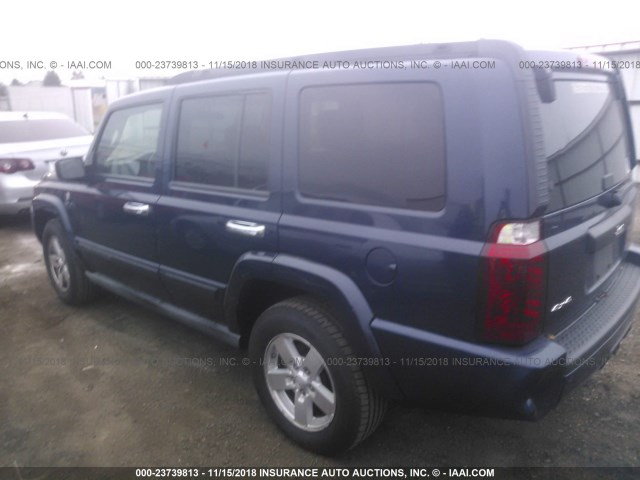 1J8HG48N06C212113 - 2006 JEEP COMMANDER BLUE photo 3