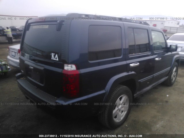 1J8HG48N06C212113 - 2006 JEEP COMMANDER BLUE photo 4