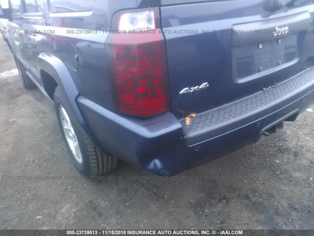 1J8HG48N06C212113 - 2006 JEEP COMMANDER BLUE photo 6
