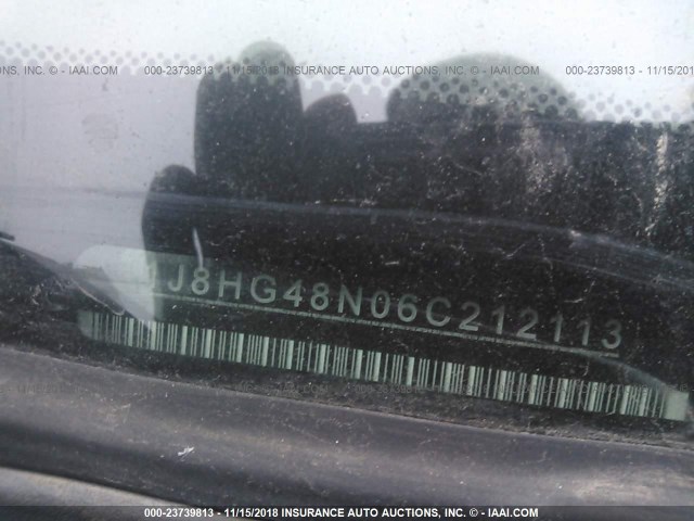 1J8HG48N06C212113 - 2006 JEEP COMMANDER BLUE photo 9