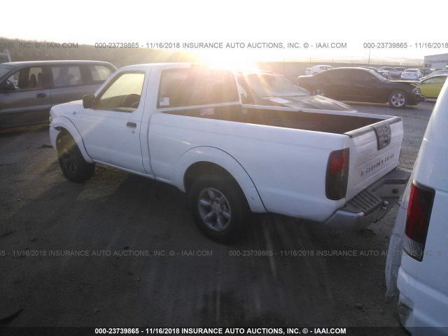 1N6DD21S51C400778 - 2001 NISSAN FRONTIER XE WHITE photo 3