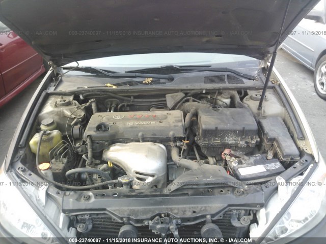 JTDBE32KX40278629 - 2004 TOYOTA CAMRY LE/XLE 金色 照片 10