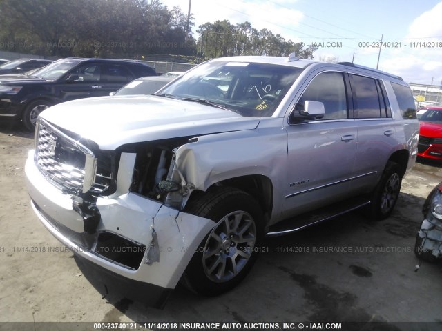 1GKS1CKJ7JR222694 - 2018 GMC YUKON DENALI SILVER photo 2