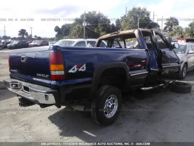 1GCGK29U9YE389049 - 2000 CHEVROLET SILVERADO K2500 BLUE photo 4