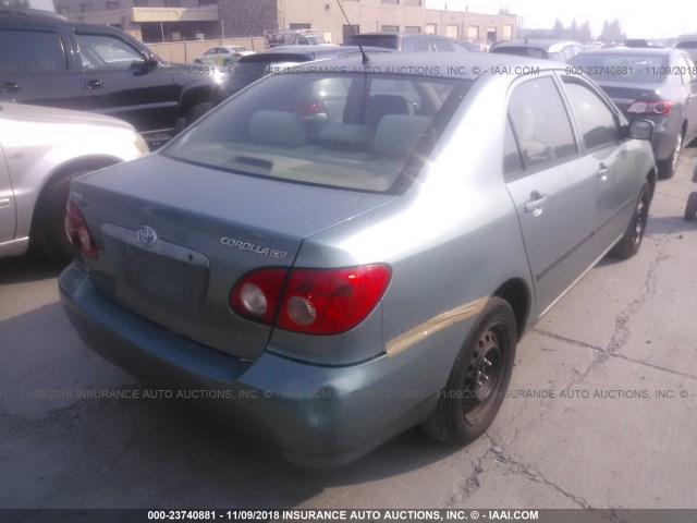 1NXBR32E65Z365528 - 2005 TOYOTA COROLLA CE/LE/S GREEN photo 4