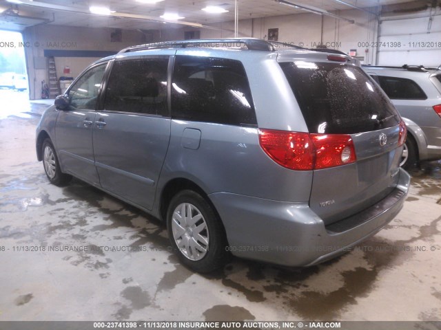 5TDZA23C26S472244 - 2006 TOYOTA SIENNA CE/LE BLUE photo 3