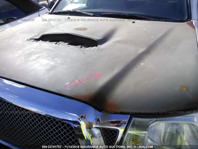 5TETU62N56Z160817 - 2006 TOYOTA TACOMA PRERUNNER ACCESS CAB SILVER photo 10