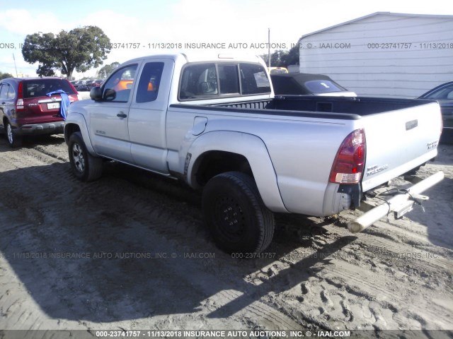 5TETU62N56Z160817 - 2006 TOYOTA TACOMA PRERUNNER ACCESS CAB SILVER photo 3