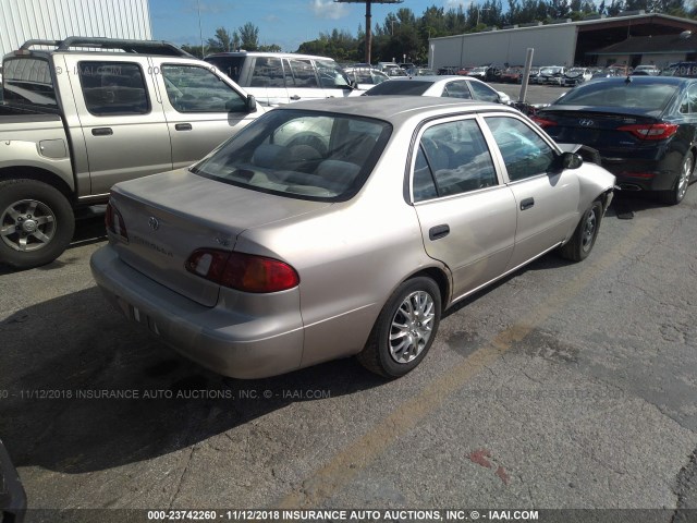 1NXBR12E7WZ106908 - 1998 TOYOTA COROLLA VE/CE/LE 金色 照片 4