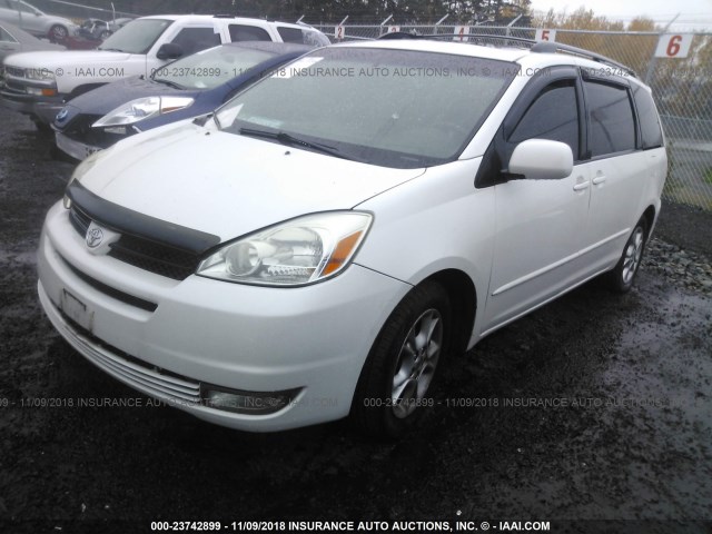 5TDZA22C35S325852 - 2005 TOYOTA SIENNA XLE/XLE LIMITED WHITE photo 2