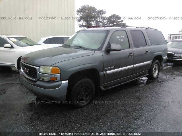 1GKFK16T52J177818 - 2002 GMC YUKON XL K1500 GRAY photo 2