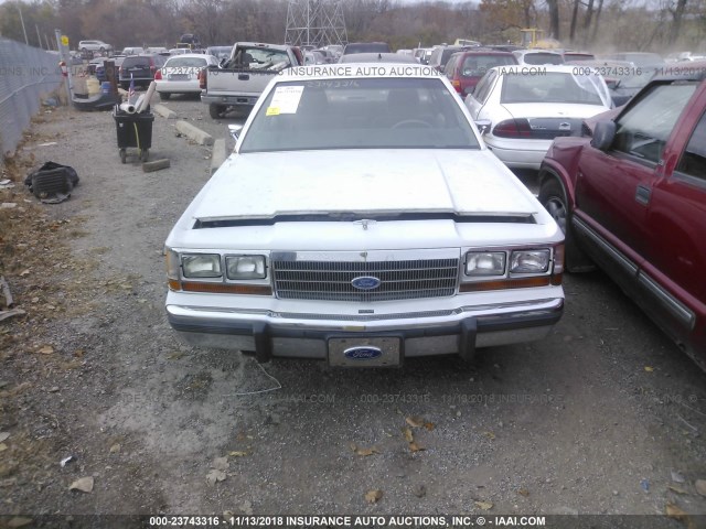 2FABP74F8KX226177 - 1989 FORD CROWN VICTORIA LX WHITE photo 6