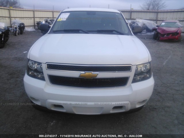 1GNLC2E09CR218177 - 2012 CHEVROLET TAHOE POLICE WHITE photo 6