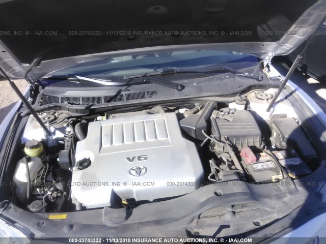 4T1BK46K47U029664 - 2007 TOYOTA CAMRY NEW GENERAT LE/XLE/SE SILVER photo 10