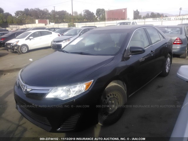 4T4BF1FK5CR192522 - 2012 TOYOTA CAMRY SE/LE/XLE Dark Blue photo 2