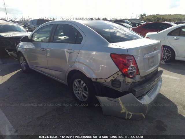 1G1JA5SH3C4201544 - 2012 CHEVROLET SONIC LS 银色 照片 3