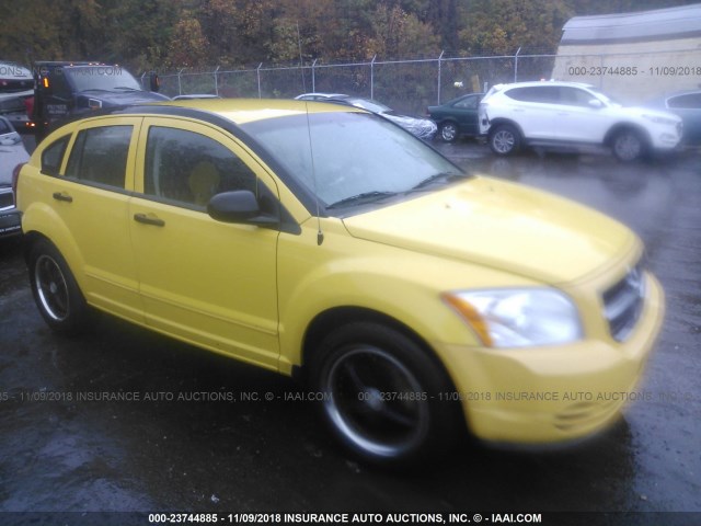 1B3HB48B57D535288 - 2007 DODGE CALIBER SXT YELLOW photo 1