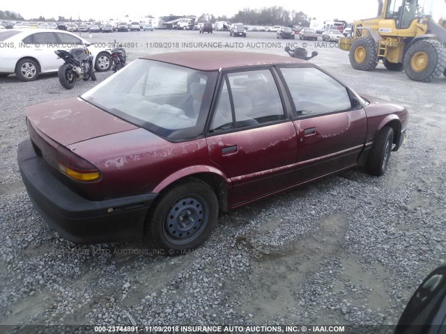 1G8ZG5282SZ361323 - 1995 SATURN SL1 RED photo 4