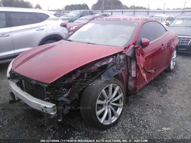 JNKCV66E89M722762 - 2009 INFINITI G37 SPORT RED photo 2