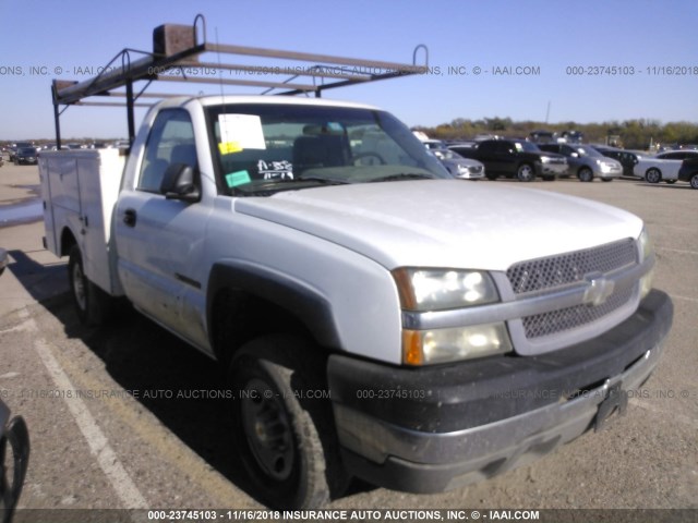 1GBHC24U73Z132339 - 2003 CHEVROLET SILVERADO C2500 HEAVY DUTY WHITE photo 1