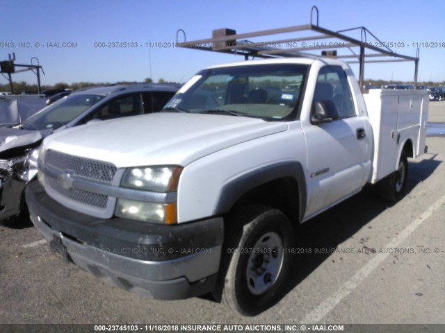 1GBHC24U73Z132339 - 2003 CHEVROLET SILVERADO C2500 HEAVY DUTY WHITE photo 2