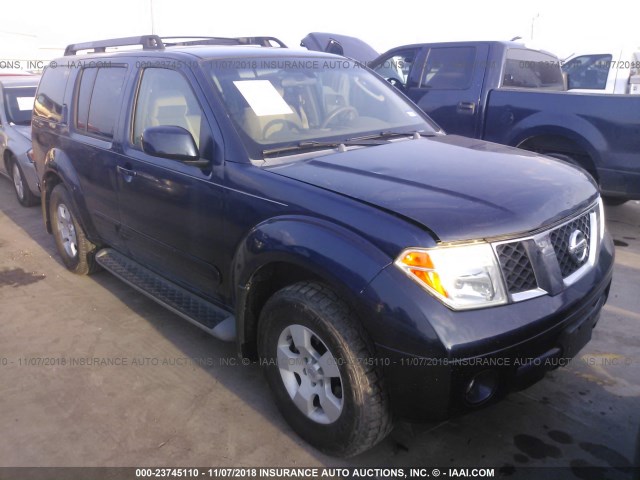 5N1AR18U46C679443 - 2006 NISSAN PATHFINDER LE/SE/XE BLUE photo 1