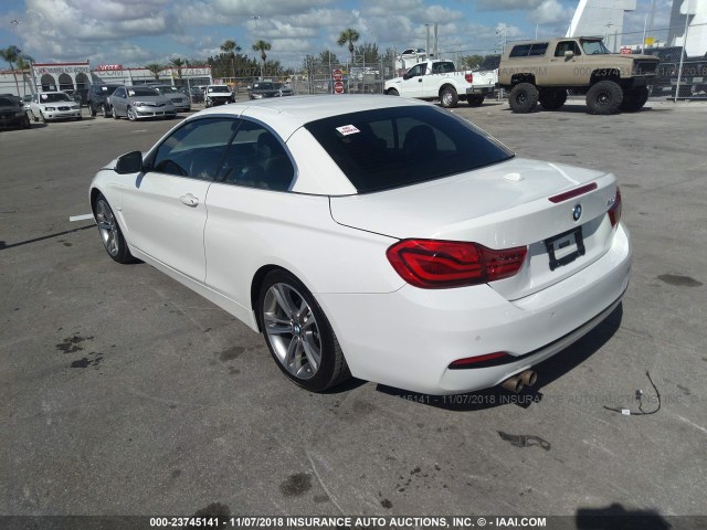 WBA4Z1C52JEC70310 - 2018 BMW 430I WHITE photo 3