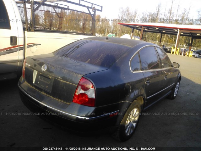 WVWPD63B73P397012 - 2003 VOLKSWAGEN PASSAT GLS GRAY photo 4