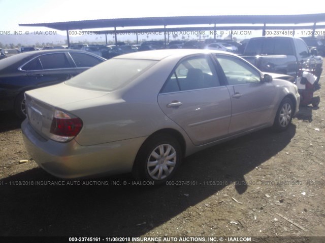 4T1BE32K45U502371 - 2005 TOYOTA CAMRY LE/XLE/SE TAN photo 4