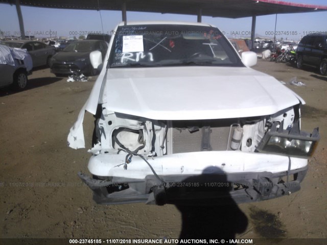 1GCDSCDE3A8125600 - 2010 CHEVROLET COLORADO LT WHITE photo 6