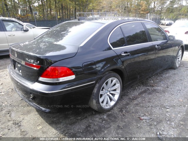 WBAGN63585DS58516 - 2005 BMW 745 LI BLACK photo 4
