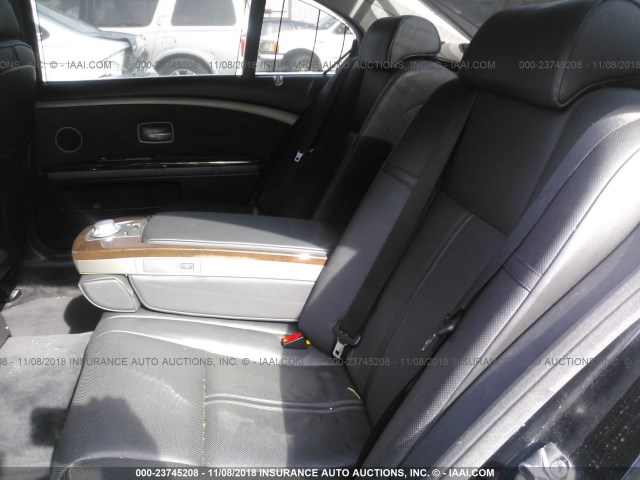 WBAGN63585DS58516 - 2005 BMW 745 LI BLACK photo 8