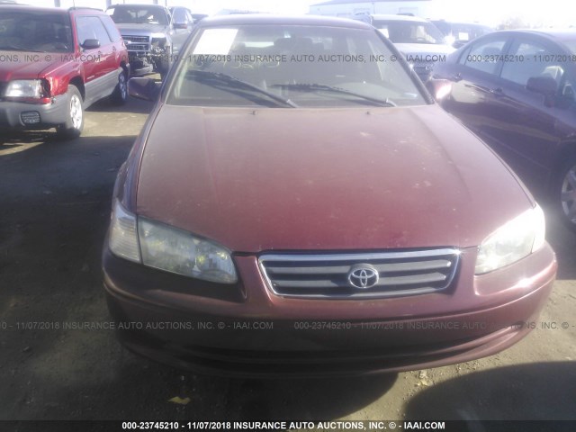 4T1BG22K91U054580 - 2001 TOYOTA CAMRY CE/LE/XLE მუქწითელი ფოტო 6
