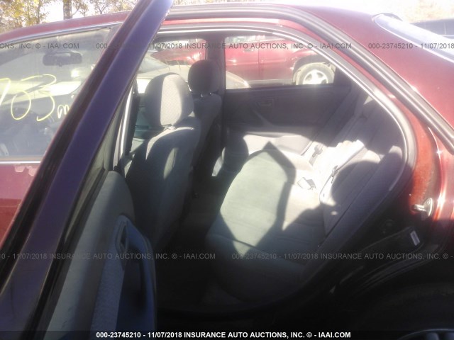 4T1BG22K91U054580 - 2001 TOYOTA CAMRY CE/LE/XLE მუქწითელი ფოტო 8