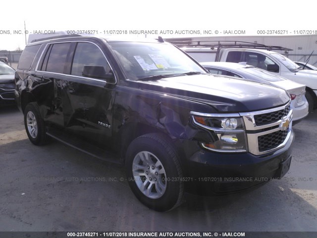 1GNSCBKC6JR366777 - 2018 CHEVROLET TAHOE C1500 LT BLACK photo 1