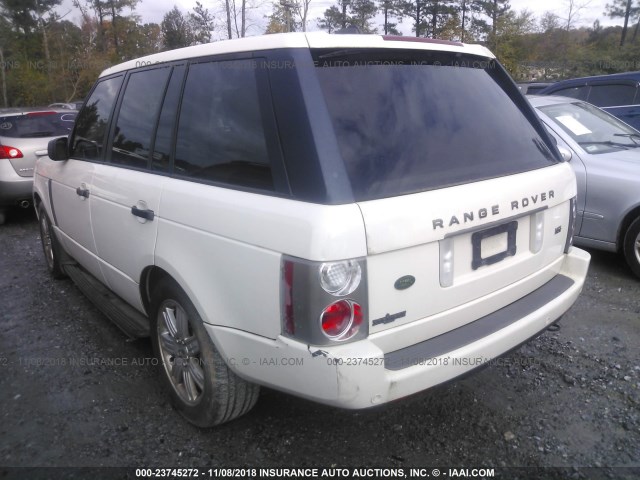 SALMF15408A280437 - 2008 LAND ROVER RANGE ROVER HSE WHITE photo 3