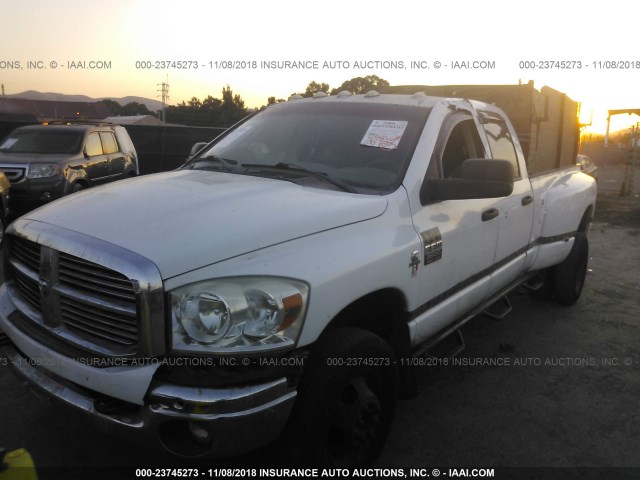 3D7MX48A88G166751 - 2008 DODGE RAM 3500 ST/SLT WHITE photo 2