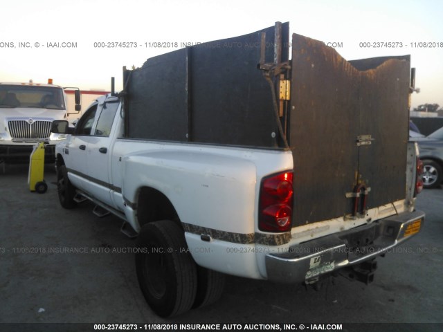 3D7MX48A88G166751 - 2008 DODGE RAM 3500 ST/SLT WHITE photo 3