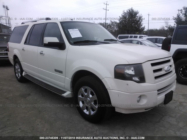 1FMFK19517LA79563 - 2007 FORD EXPEDITION EL LIMITED WHITE photo 1