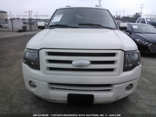 1FMFK19517LA79563 - 2007 FORD EXPEDITION EL LIMITED WHITE photo 6