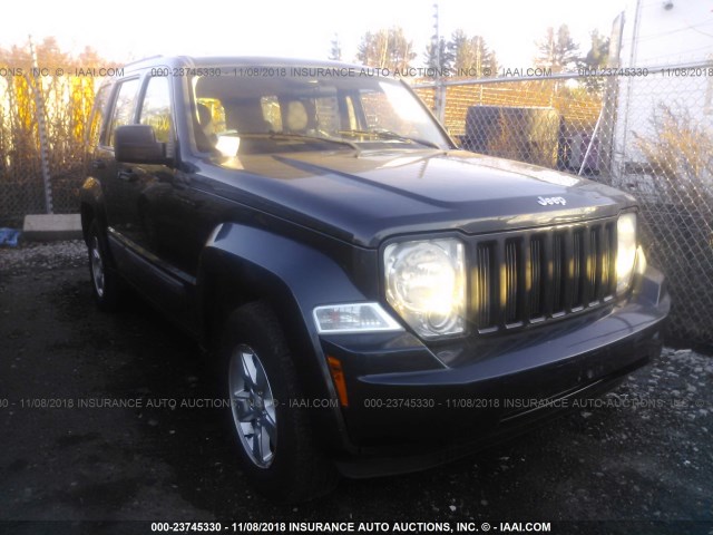 1J4PN2GK5AW135597 - 2010 JEEP LIBERTY SPORT BLACK photo 1