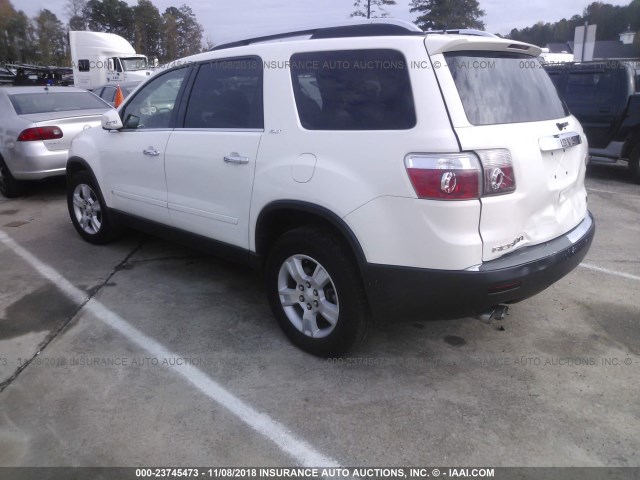 1GKER23D29J106418 - 2009 GMC ACADIA WHITE photo 3