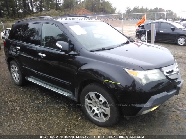 2HNYD28678H543763 - 2008 ACURA MDX TECHNOLOGY BLACK photo 1