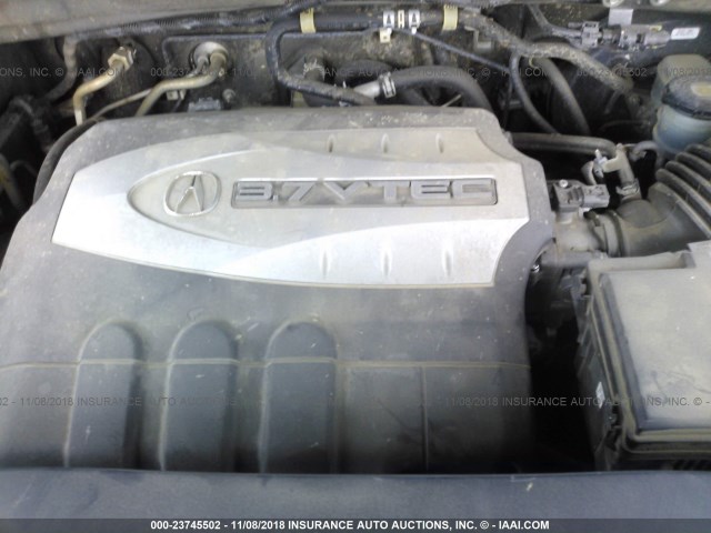 2HNYD28678H543763 - 2008 ACURA MDX TECHNOLOGY BLACK photo 10
