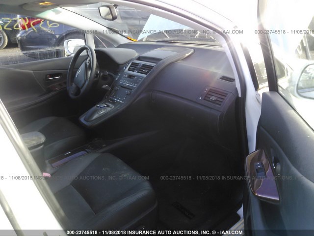 JTHBB1BA5B2043480 - 2011 LEXUS HS 250H WHITE photo 5